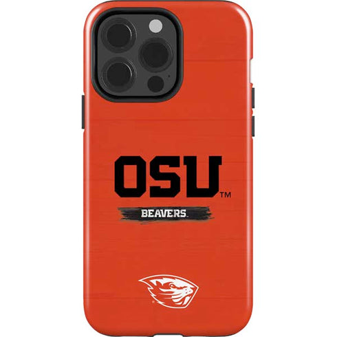 Oregon State University Texture iPhone 15 Pro Impact Case